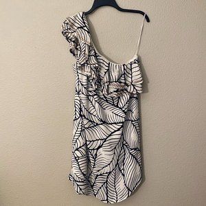 SOLD NWT Apt 9 Banana Leaf Gold One Shoulder Dress XL